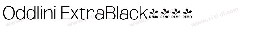Oddlini ExtraBlack字体转换 Oddlini ExtraBlack字体转换
